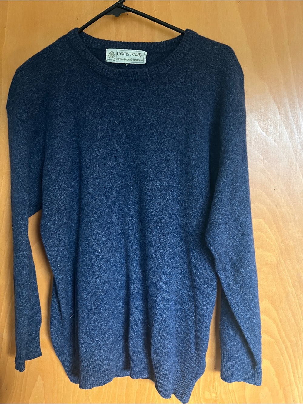 Country Trader washable wool sweater.